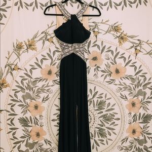 gorgeous black prom dress